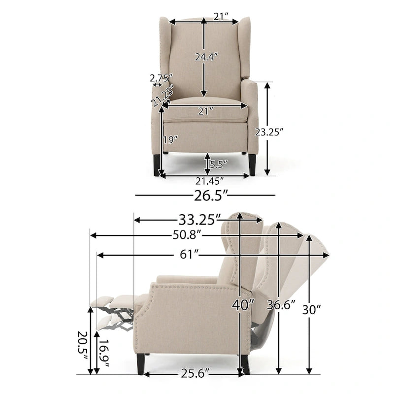 Traditionele relaxfauteuil, stijlvol en comfortabel