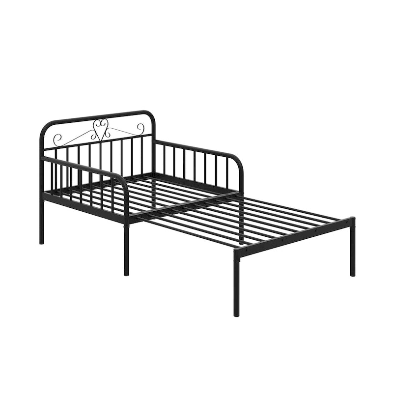 Ausziehbares Metall-Tagesbett, erweiterbar zu einem Einzelbett, strapazierfähig