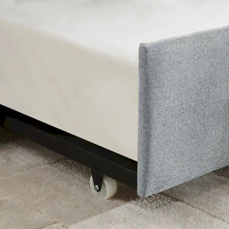 Twin Size Linen Daybed with Trundle & - 500LB