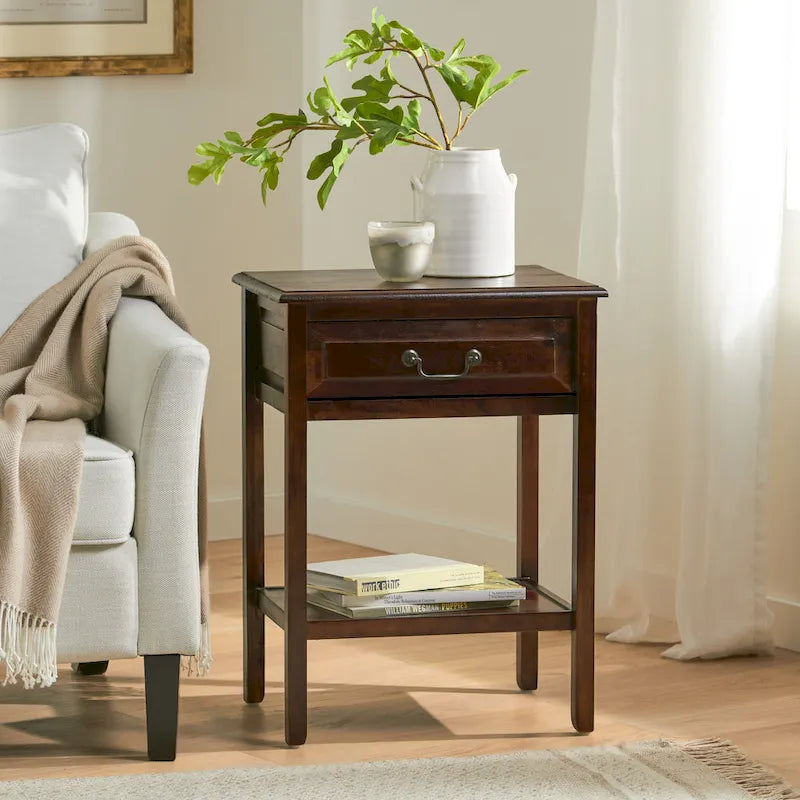 Acacia Wood Accent Table by Home