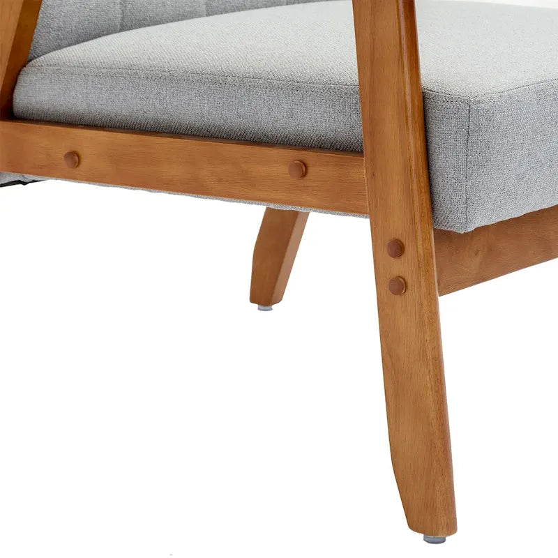 Leisure Accent Chairs Armchair with Solid Wood Armrest and for Living Room Bedroom chair