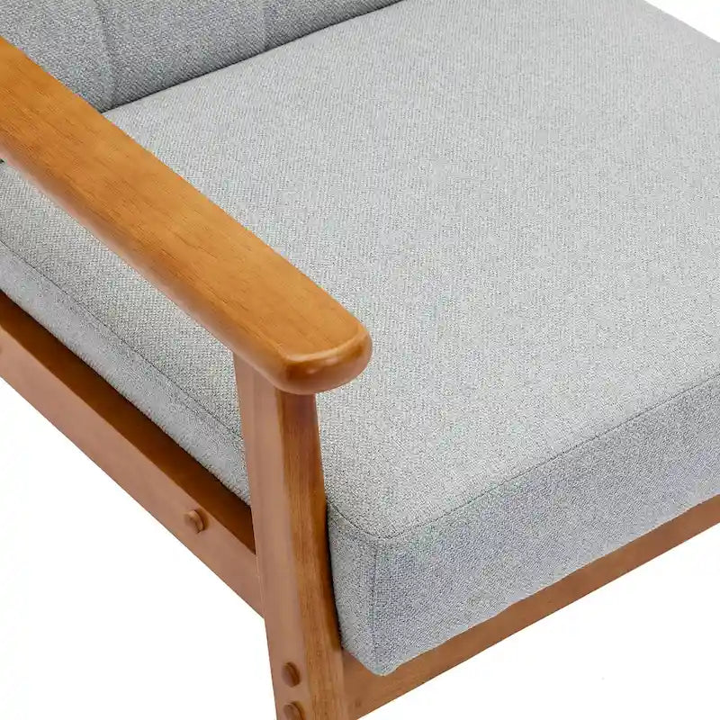 Leisure Accent Chairs Armchair with Solid Wood Armrest and for Living Room Bedroom chair