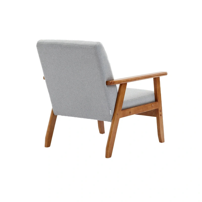 Leisure Accent Chairs Armchair with Solid Wood Armrest and for Living Room Bedroom chair