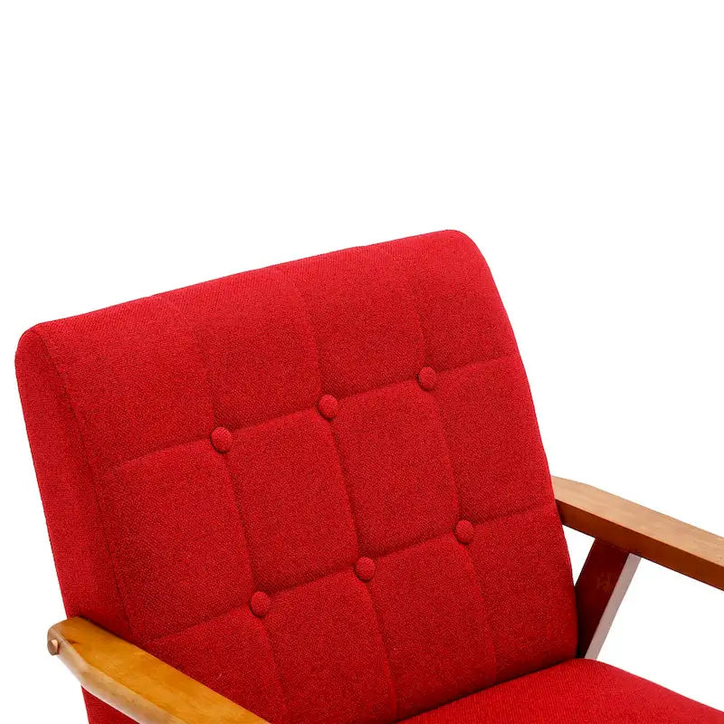 Leisure Accent Chairs Armchair with Solid Wood Armrest and for Living Room Bedroom chair