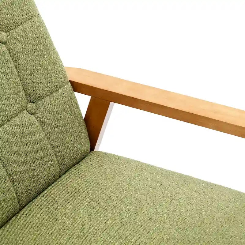Leisure Accent Chairs Armchair with Solid Wood Armrest and for Living Room Bedroom chair