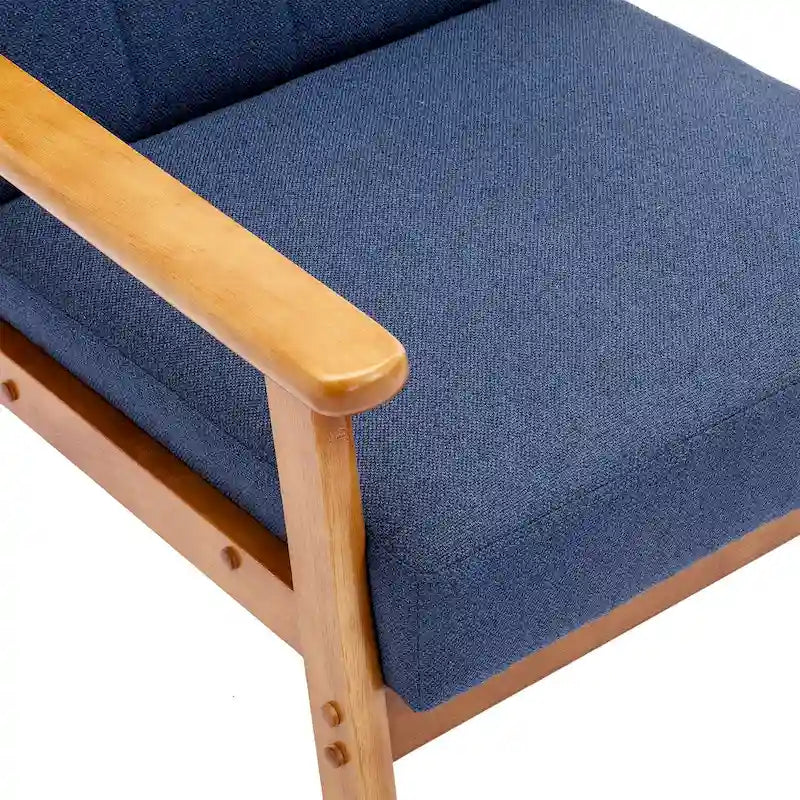 Leisure Accent Chairs Armchair with Solid Wood Armrest and for Living Room Bedroom chair