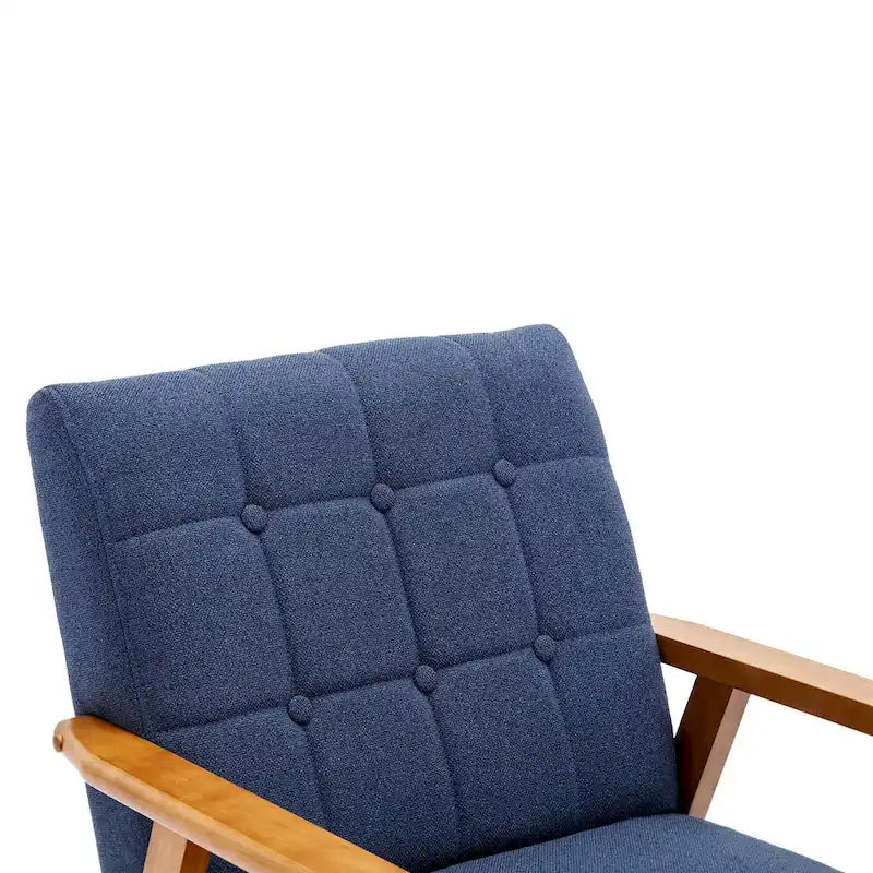 Leisure Accent Chairs Armchair with Solid Wood Armrest and for Living Room Bedroom chair