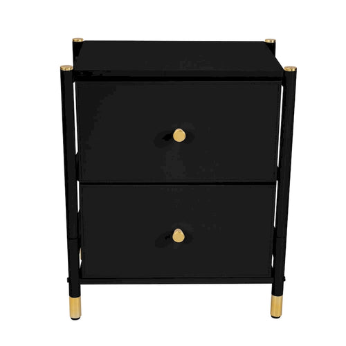 Simplify 2 Drawer Luxury Nightstand