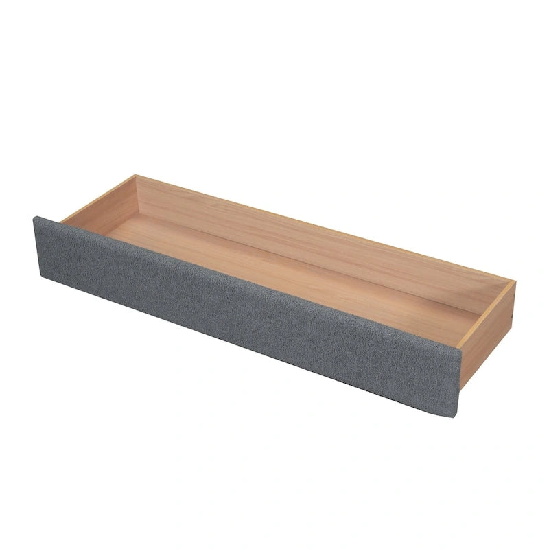 Gepolstertes Plattformbett in Queen-Size mit Schublade