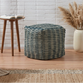 Wallsburg Boho Fabric Cube Pouf by Christopher Knight Home