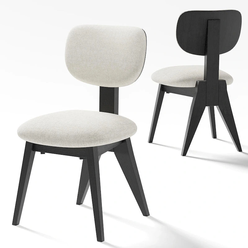 Comedor de madera maciza de 2 unidades - 21*19*33