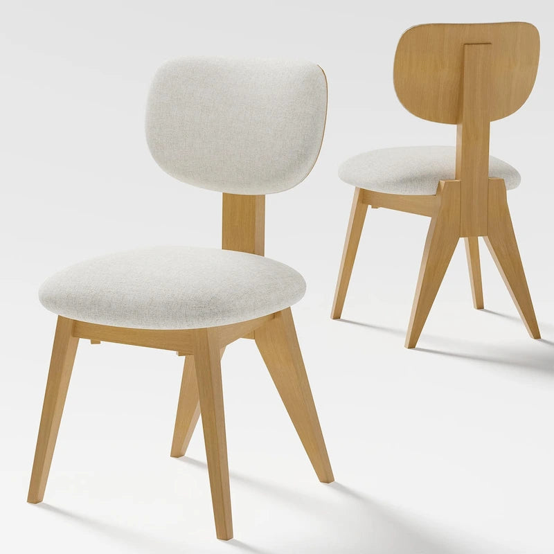 Comedor de madera maciza de 2 unidades - 21*19*33