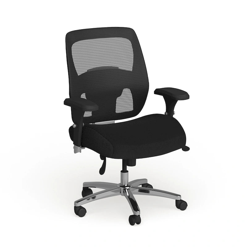 Chaise de bureau ergonomique en maille, utilisation intensive 24/7, grande taille, capacité de 500