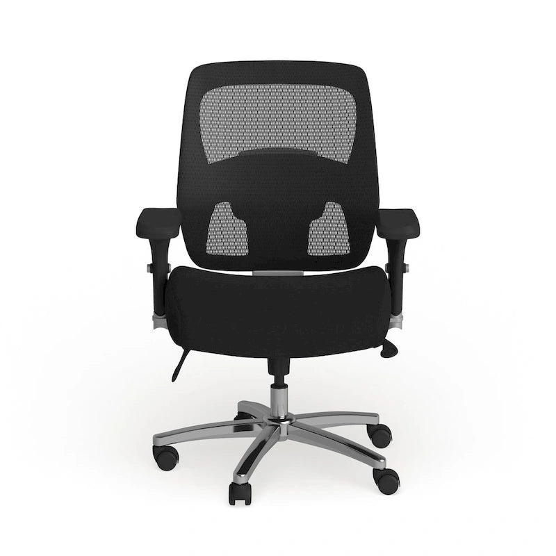 Ergonomischer Mesh-Bürostuhl für intensive Nutzung rund um die Uhr, für große und kräftige Personen, Belastbarkeit 500