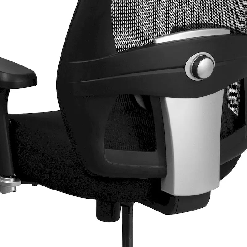 Ergonomischer Mesh-Bürostuhl für intensive Nutzung rund um die Uhr, für große und kräftige Personen, Belastbarkeit 500