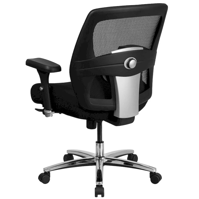 Ergonomischer Mesh-Bürostuhl für intensive Nutzung rund um die Uhr, für große und kräftige Personen, Belastbarkeit 500