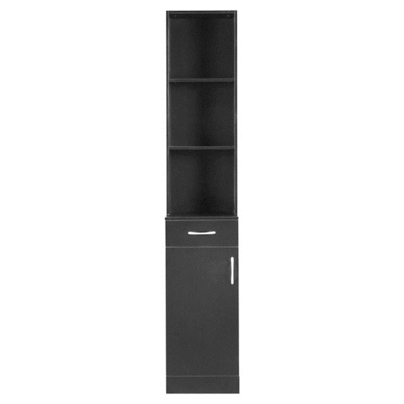 1 Schublade, 3 Fächer, hoher Badezimmerschrank