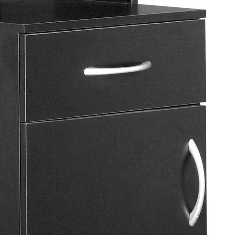 1 Schublade, 3 Fächer, hoher Badezimmerschrank