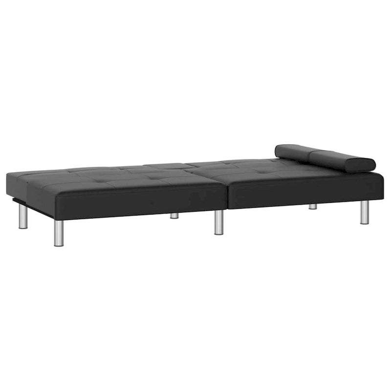 Ausklappbares Schlafsofa mit Getränkehaltern aus Kunstleder - 78.7 x 35 x 27.6