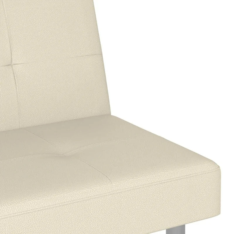 Ausklappbares Schlafsofa mit Getränkehaltern aus Kunstleder - 78.7 x 35 x 27.6