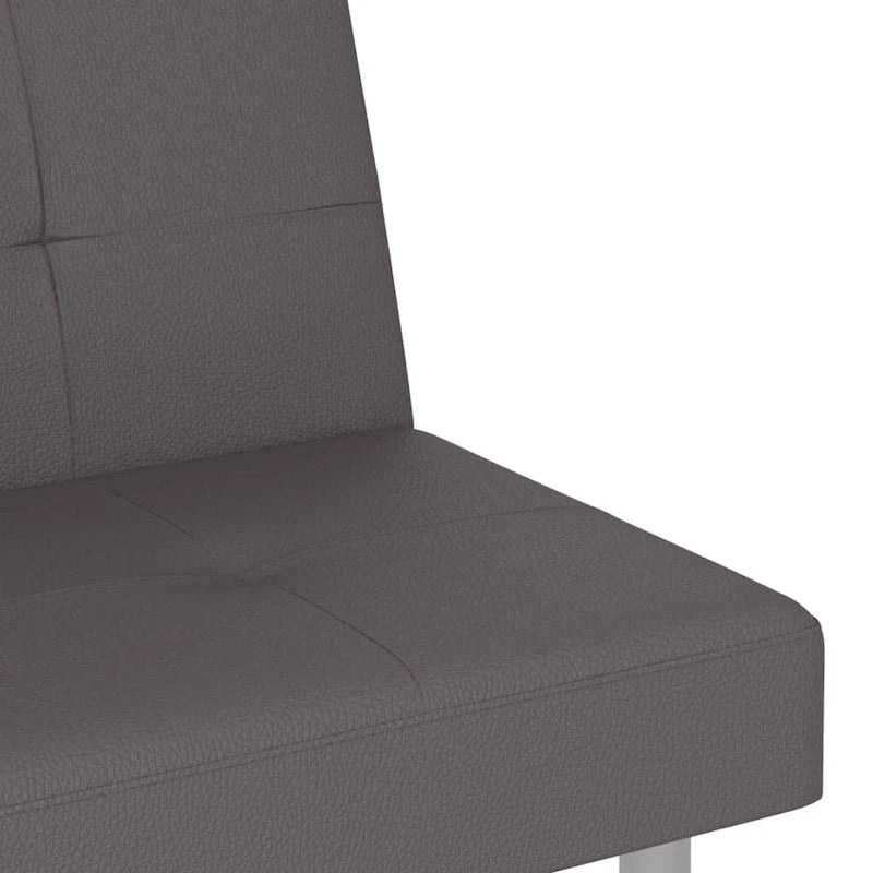 Ausklappbares Schlafsofa mit Getränkehaltern aus Kunstleder - 78.7 x 35 x 27.6