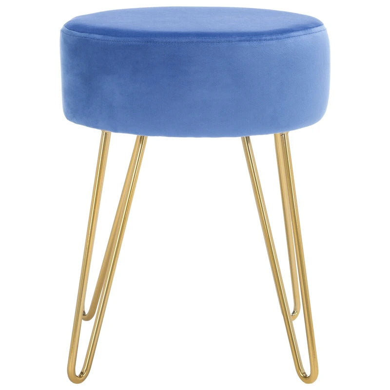 Fauteuil d’appoint ottoman rond doré pour le salon