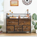 Wooden Dresser 5 Drawers Furniture Storage for Bedroom, Living Room