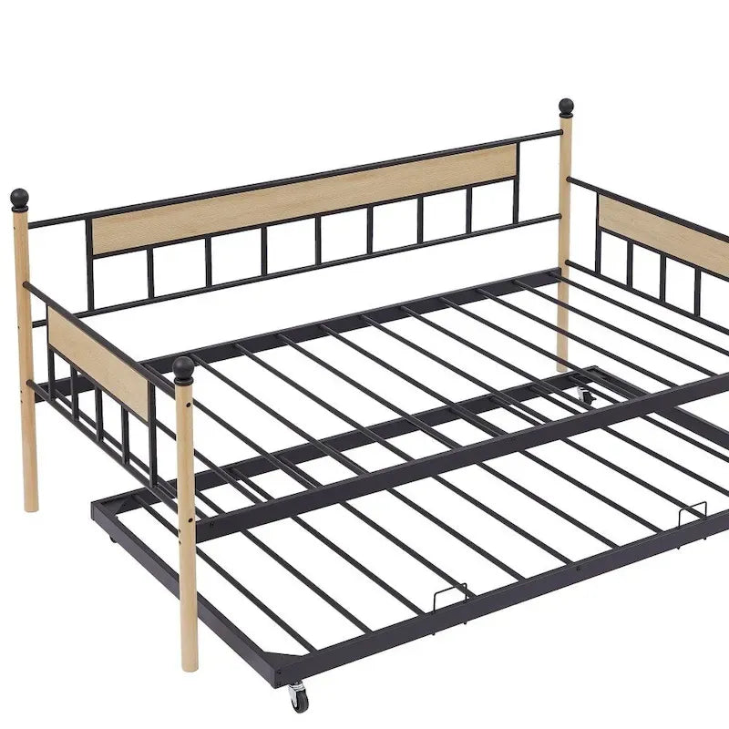 Metall-Tagesbett-Schlafsofa mit Ausziehbett