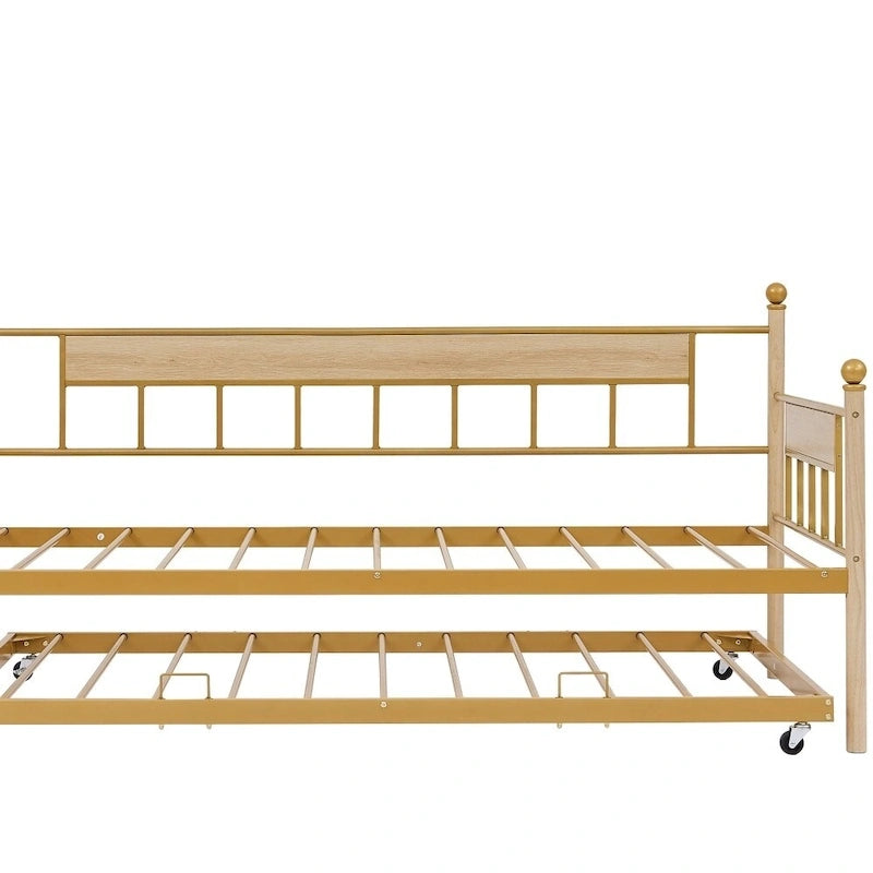 Metall-Tagesbett-Schlafsofa mit Ausziehbett