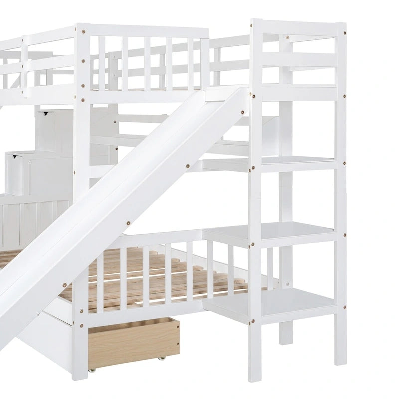Litera rosa con estructura de cama para dormitorio