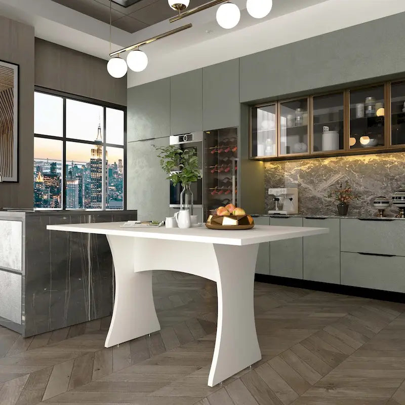 Manhattan Comfort Coney Mid-Century Modern Dining Table
