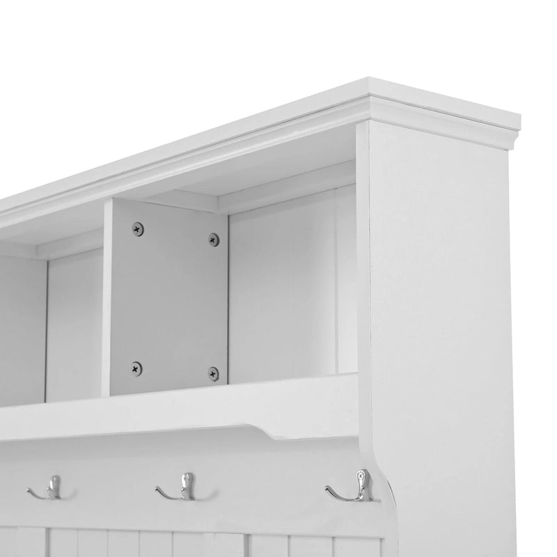 Meuble d’entrée 4-en-1 avec banc de rangement