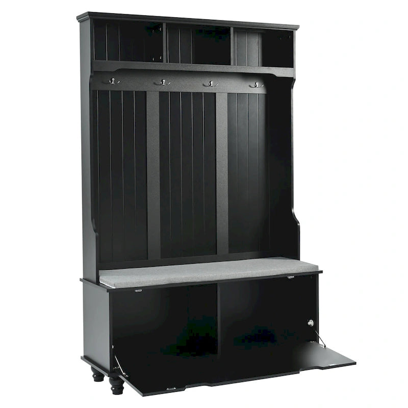Meuble d’entrée 4-en-1 avec banc de rangement