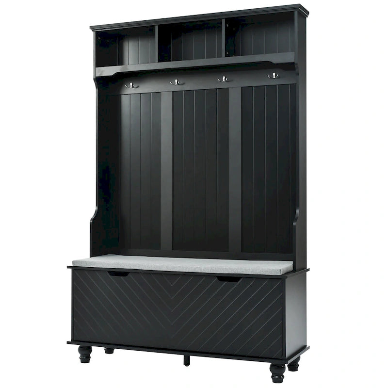 Meuble d’entrée 4-en-1 avec banc de rangement