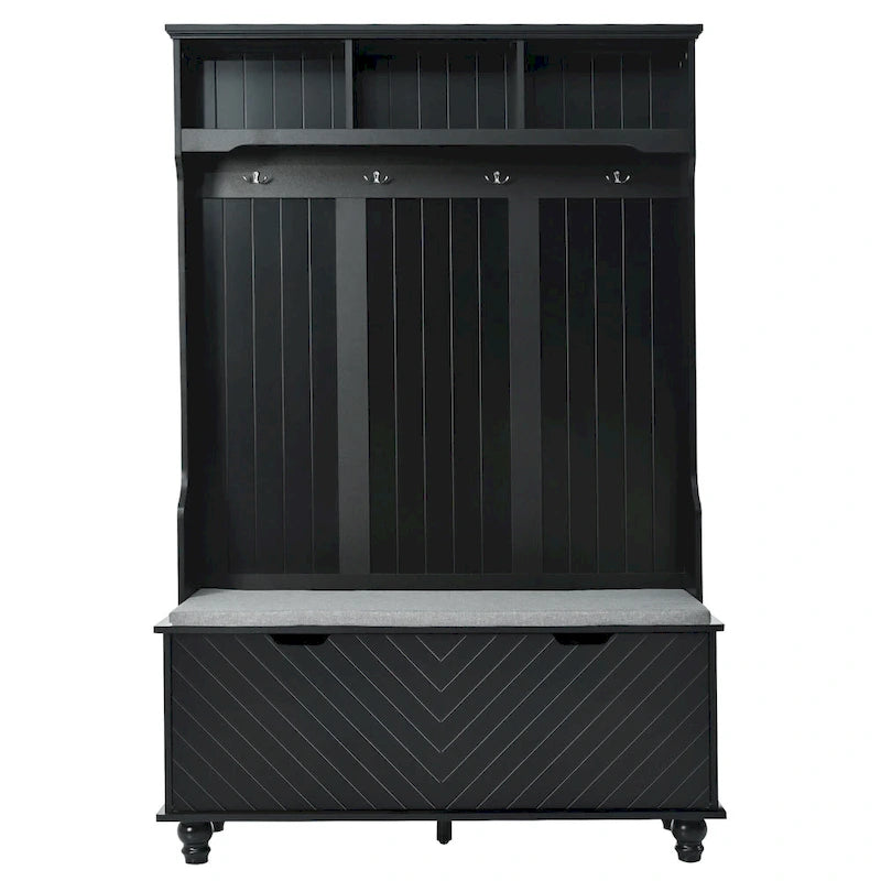Meuble d’entrée 4-en-1 avec banc de rangement
