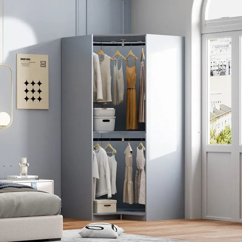 Corner Wardrobe Storage Cabinet